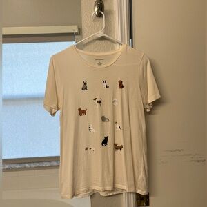 Like-New Banana Republic Factory Dog T-Shirt